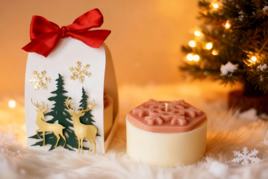 Svece, dāvana Ziemassvētkiem